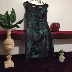 Satin talk of the evening dress